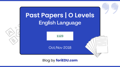 English Language (1123) Past Papers - Oct/Nov 2018