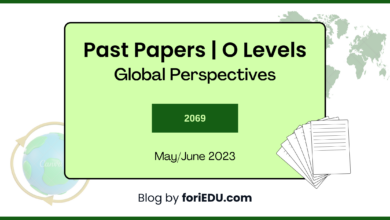 Global Perspectives (2069) Past Papers - May/June 2023