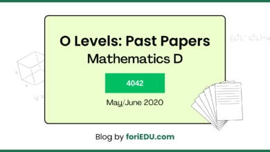 Mathematics D (4024) Past Papers - Oct/Nov 2020