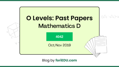 Mathematics D (4024) Past Papers - Oct/Nov 2019