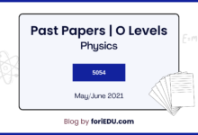 Physics (5054) Past Papers - May/June 2021