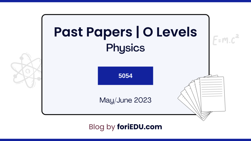 Physics 5054 May June 2023