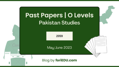 Pakistan Studies (2059) Past Papers - May/June 2023