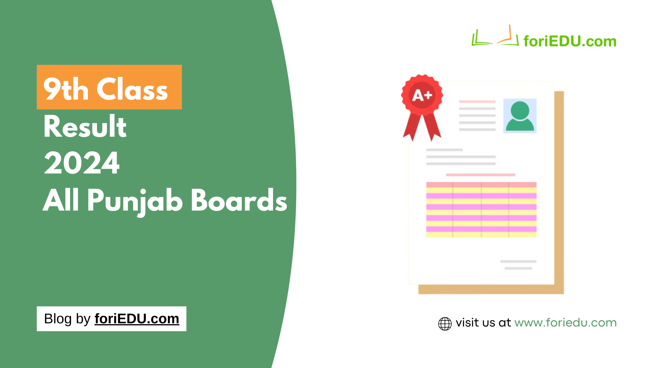 9th class result 2024 Punjab boards